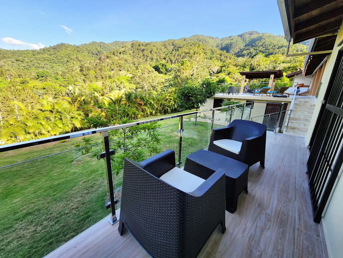 A private suite balcony